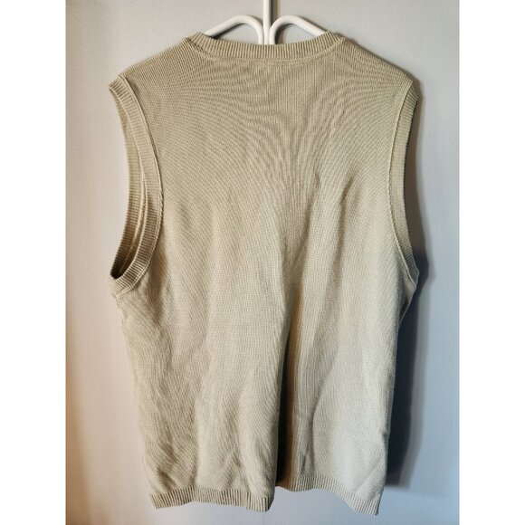 Paul & Shark Yachting Men 2XL Wool Blend Beige Sleeveless Sweater Vest - Picture 4 of 4